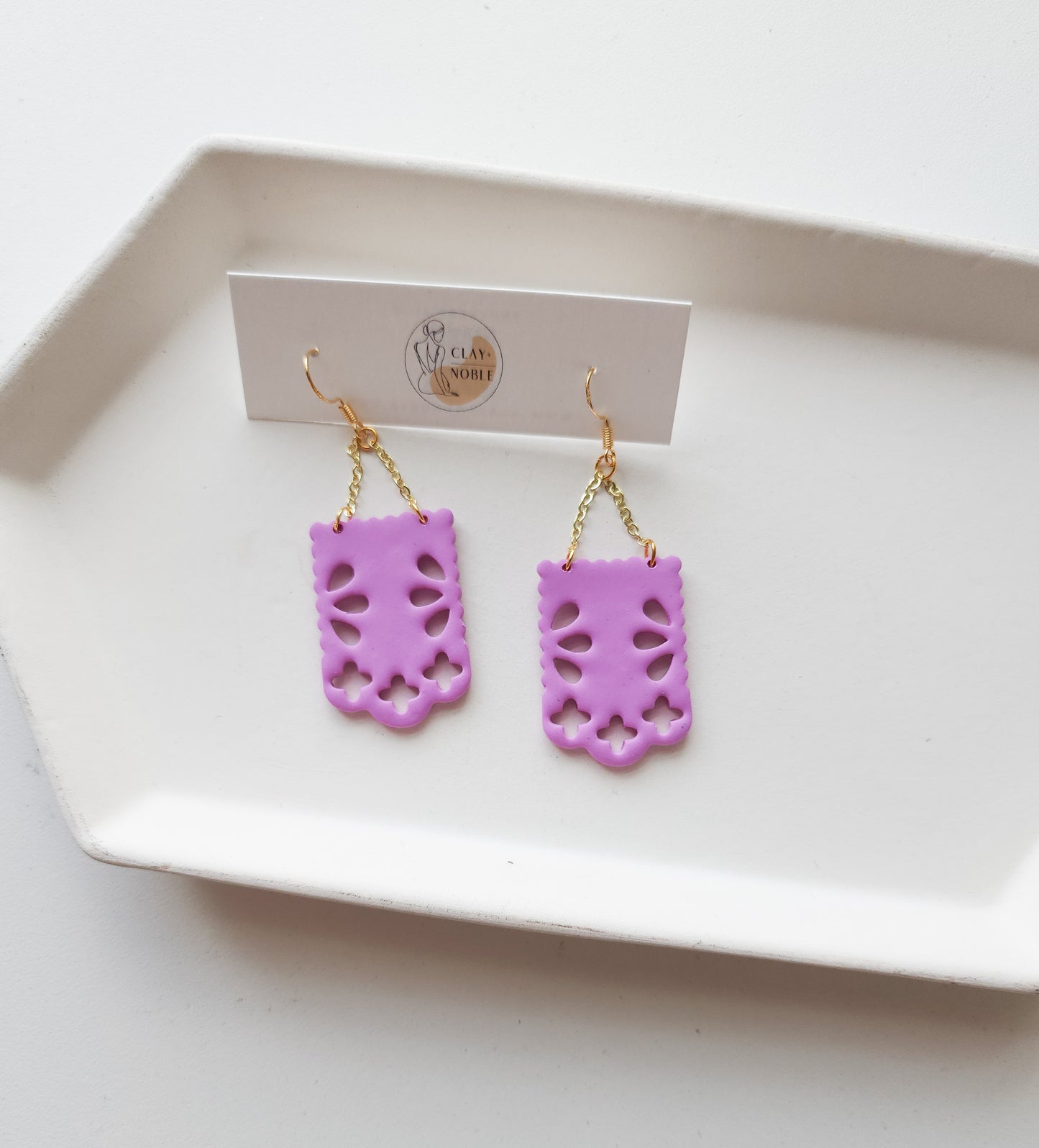 Papel picado in purple