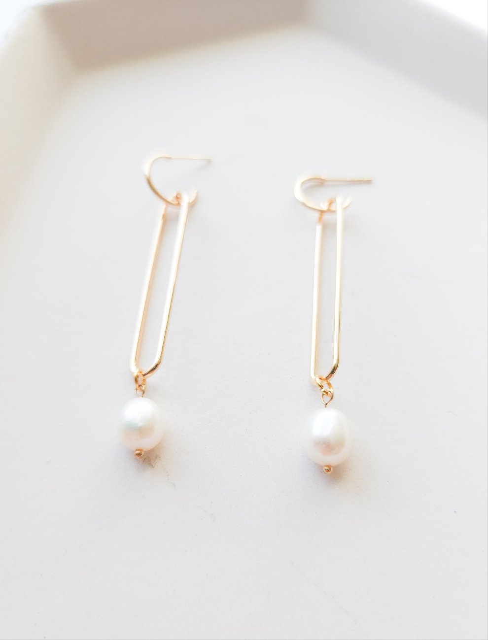 Elegant Statement Freshwater Pearl Dangles