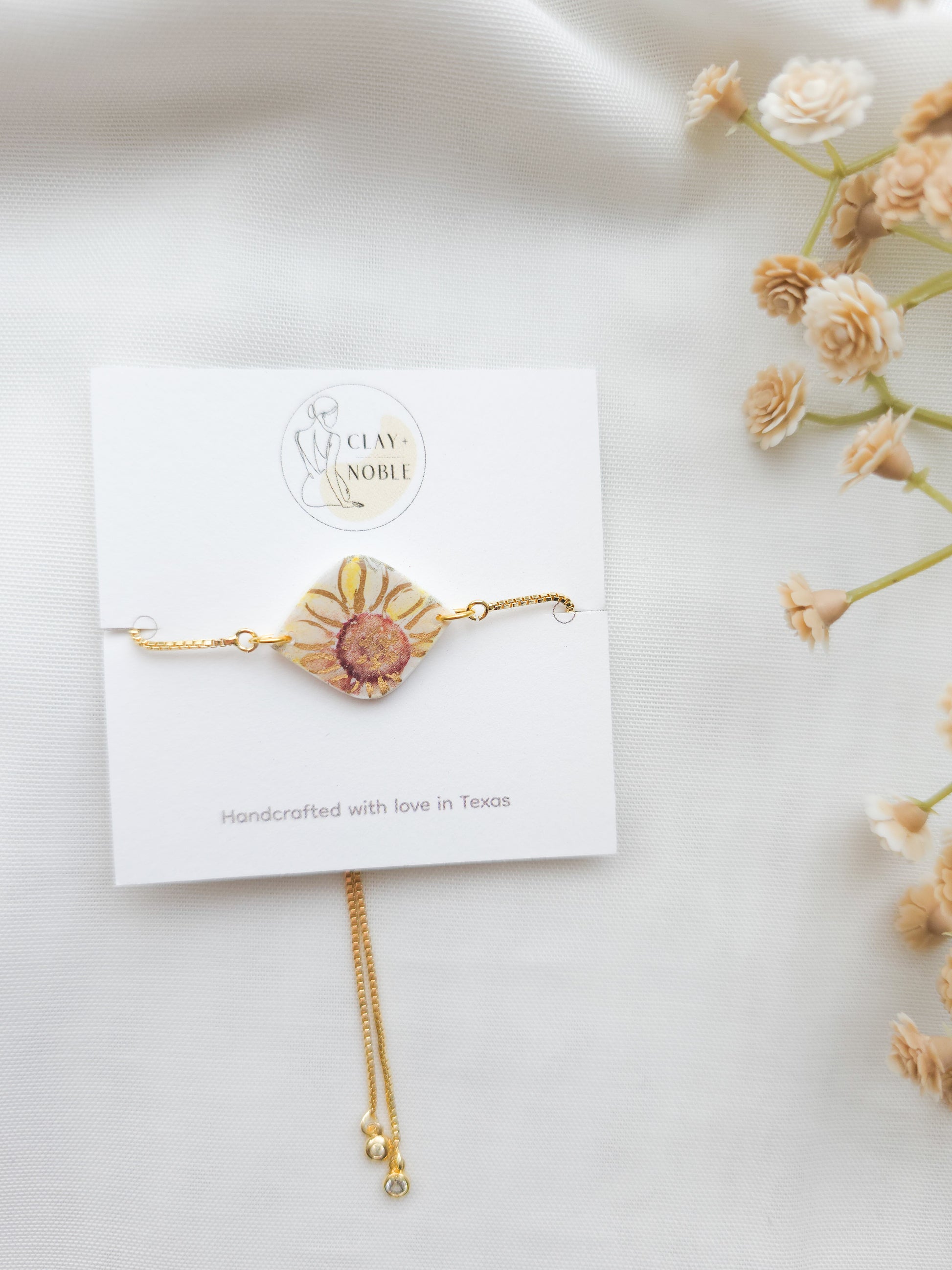 Dainty Sunflower bracelet 🌻