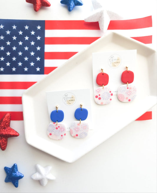Fourth of July Firework statement dangles