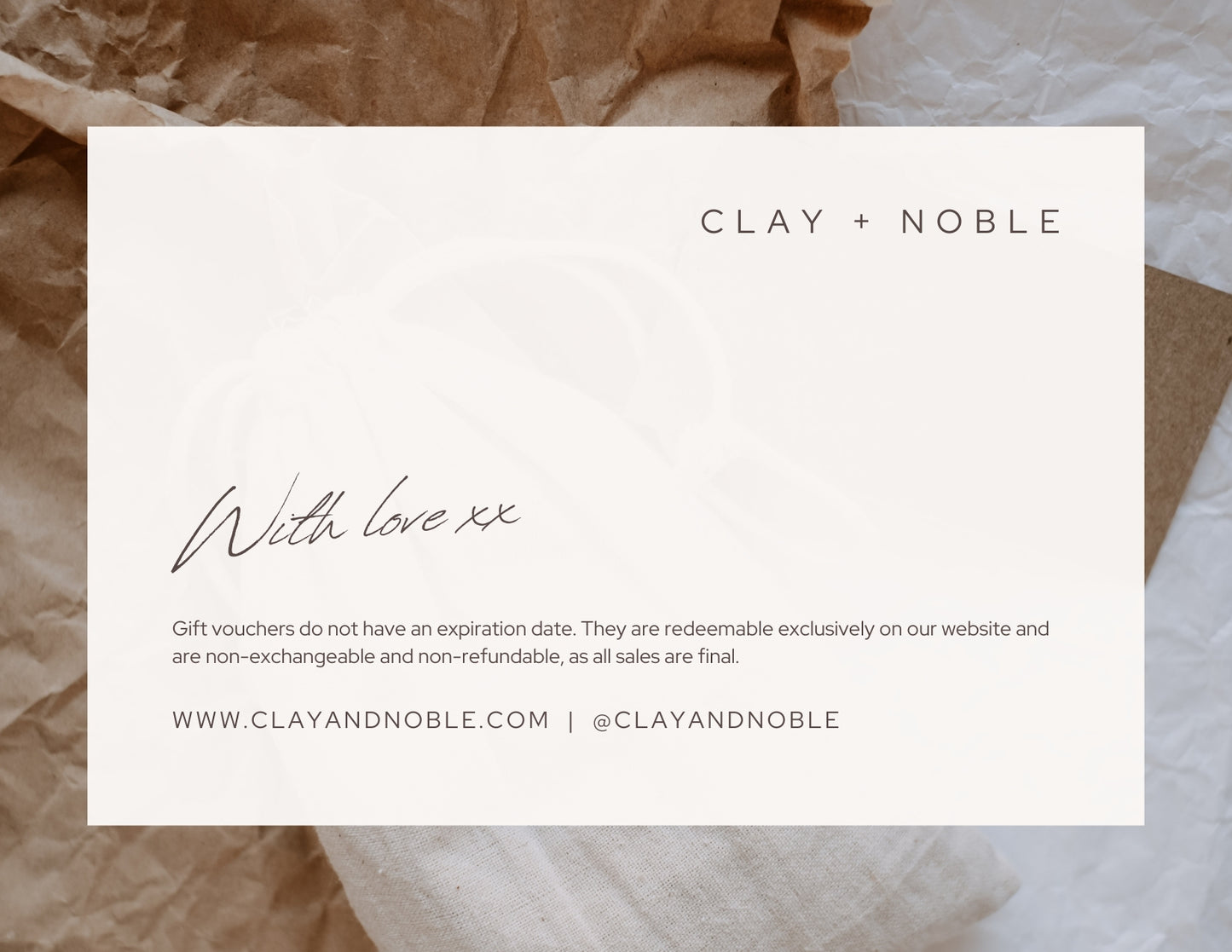 Clay + Noble Gift Card