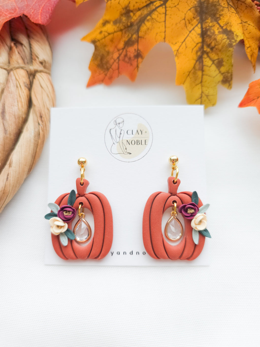 Elegant Pumpkin Harvest Dangles