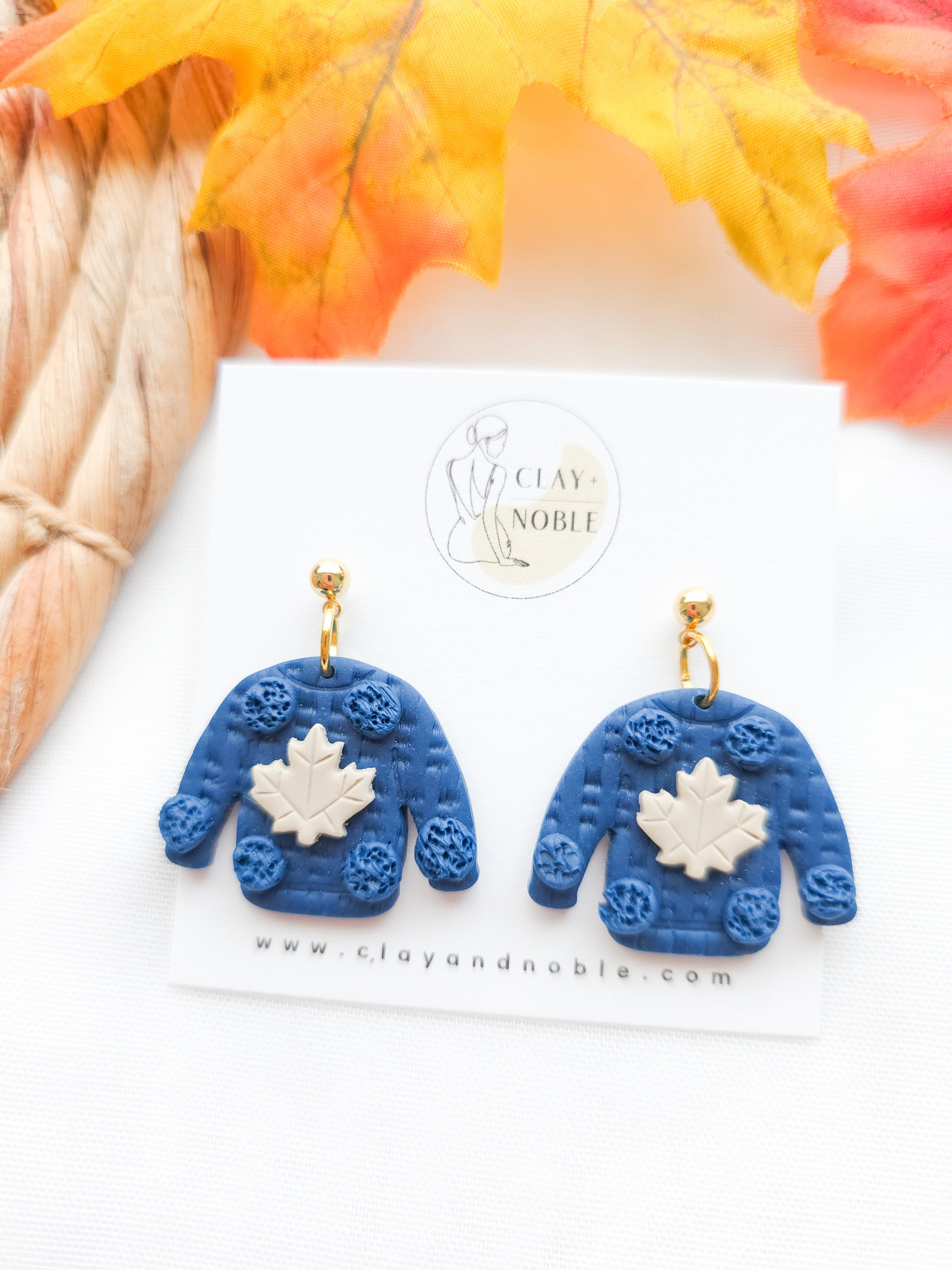 Cozy sweater dangles
