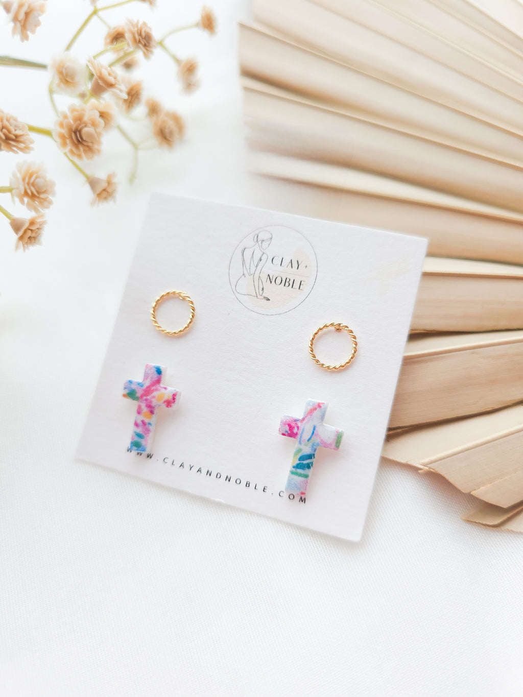 Spring's Redemption cross stud set