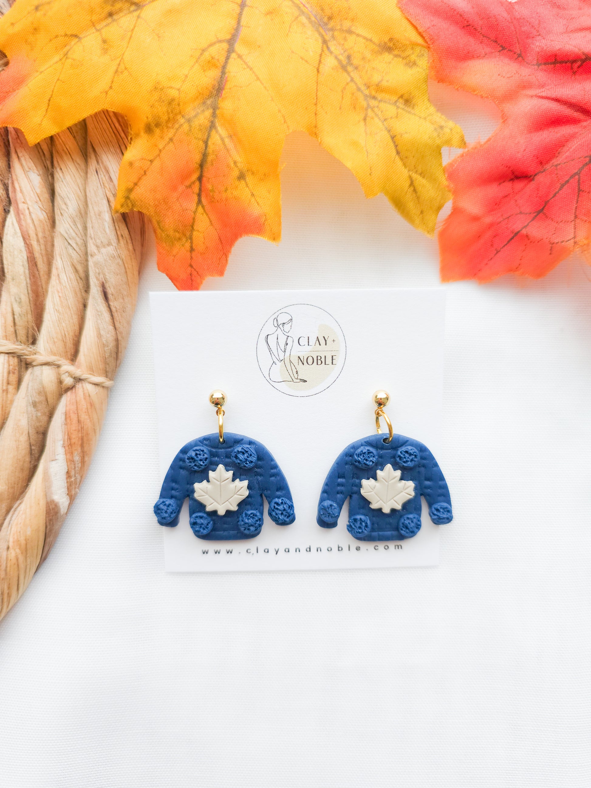 Cozy sweater dangles