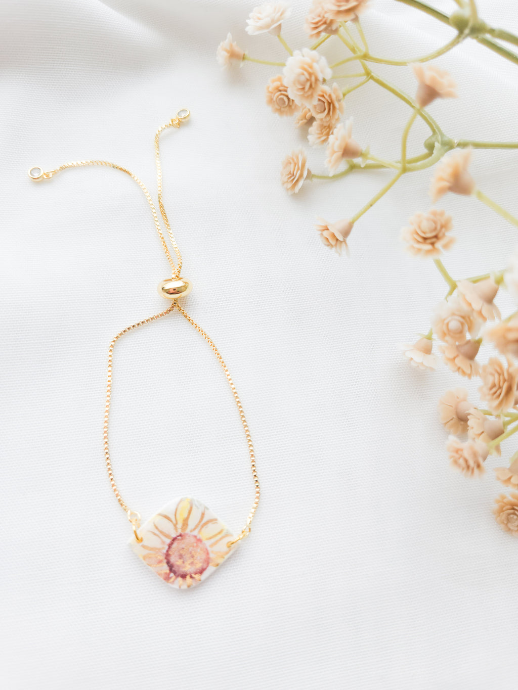 Dainty Sunflower bracelet 🌻