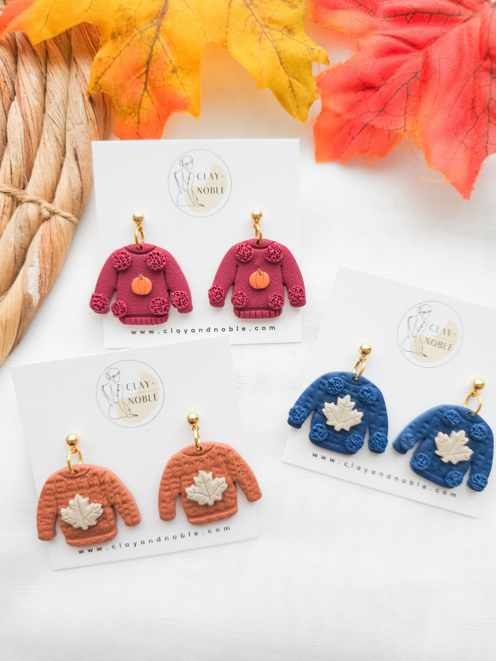 Cozy sweater dangles