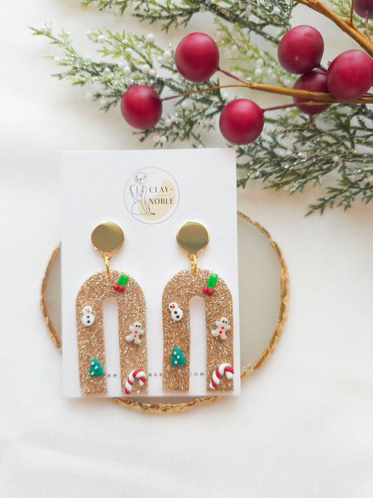 Holly Jolly statement dangles