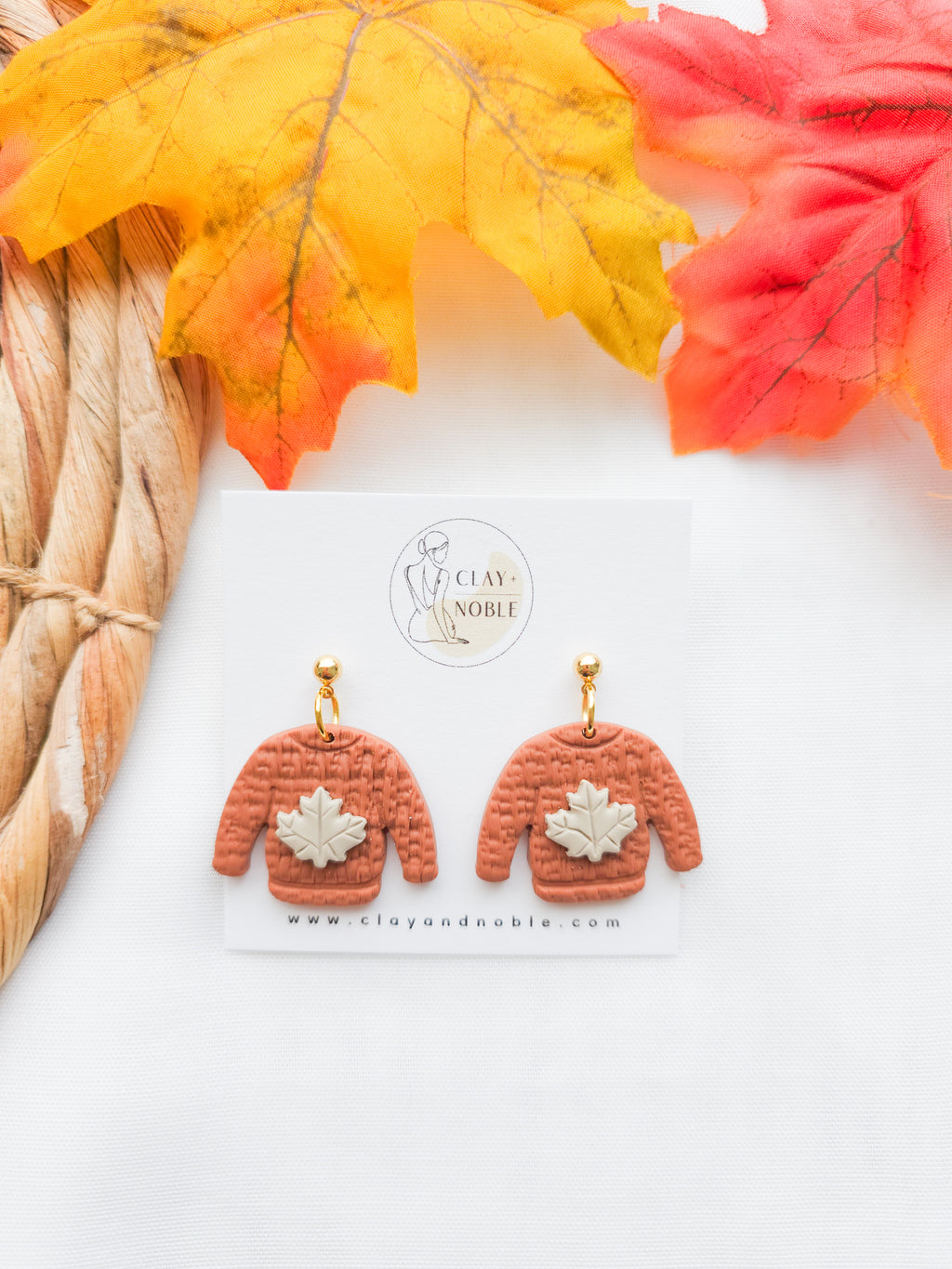 Cozy sweater dangles