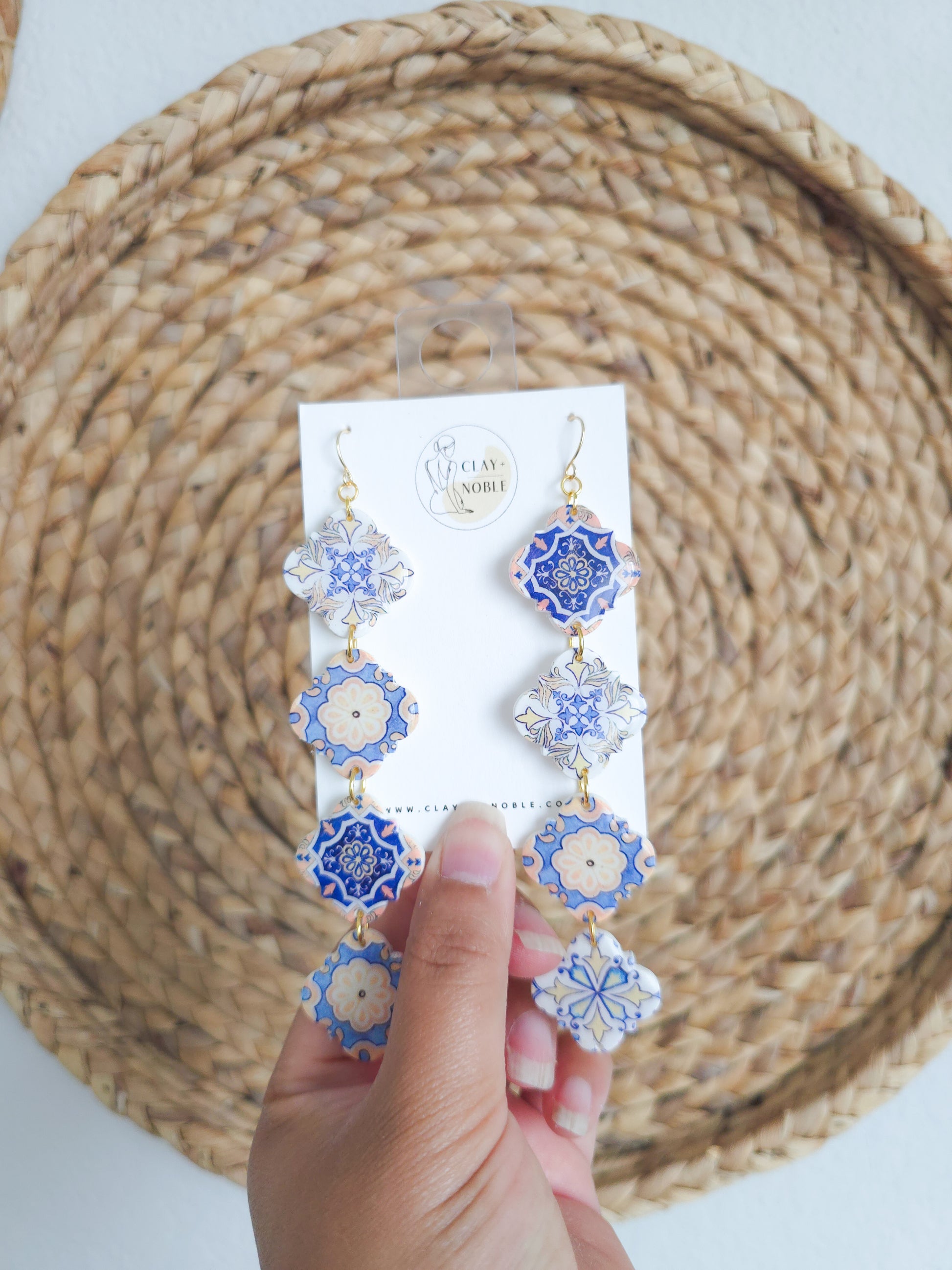 Sanctuary Summer Mosaic statement dangles