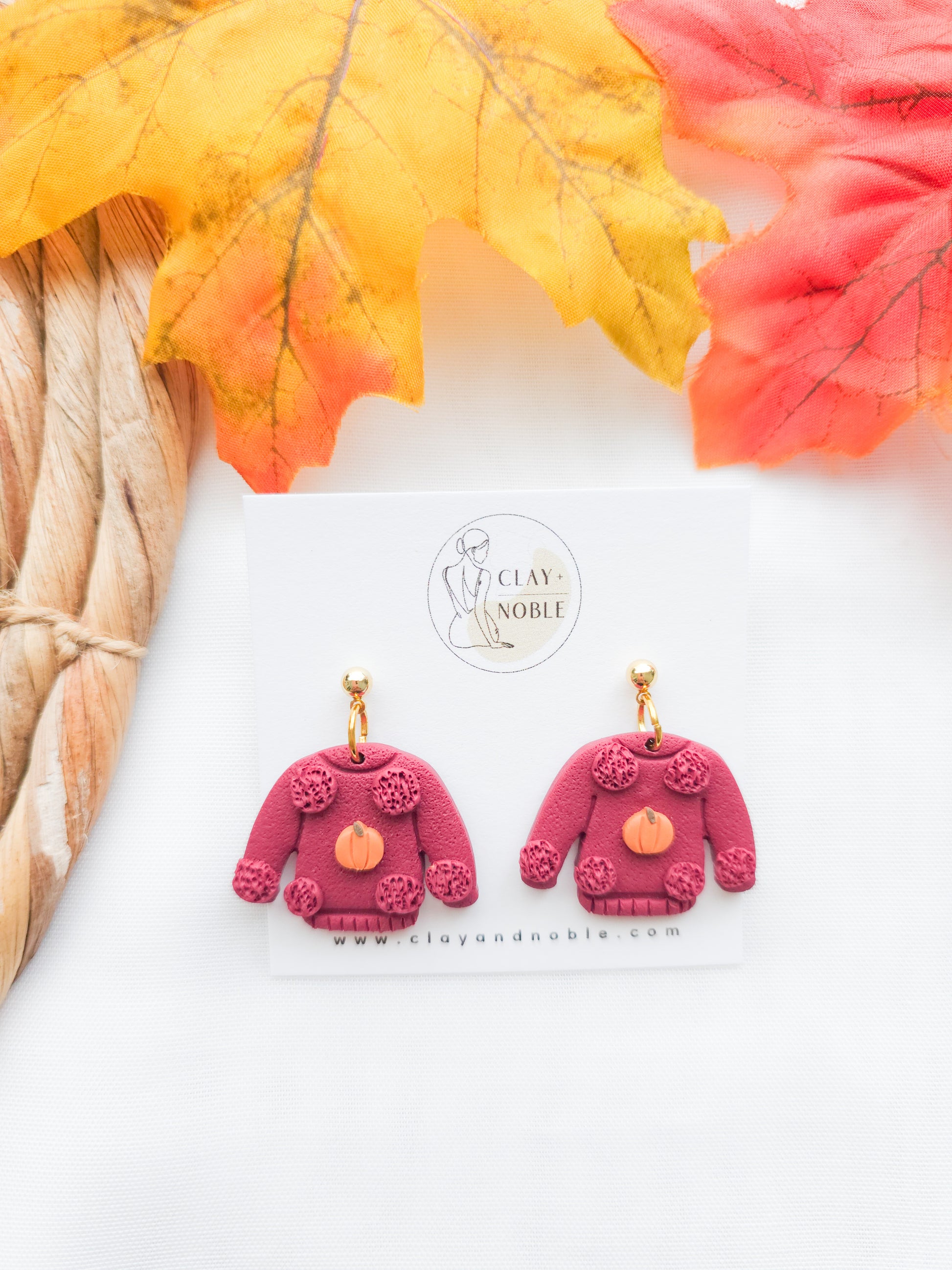 Cozy sweater dangles