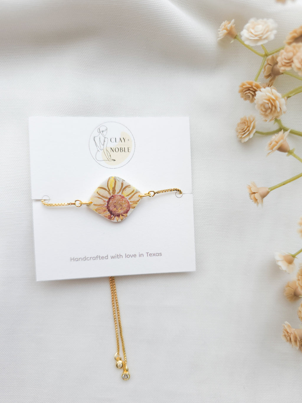 Dainty Sunflower bracelet 🌻