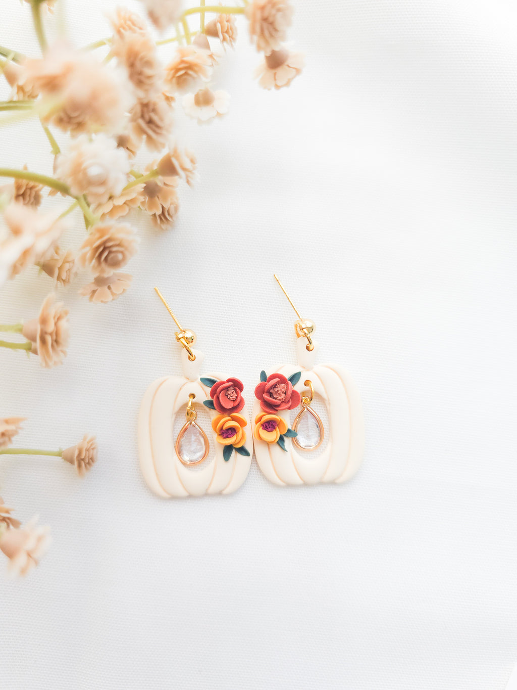 Elegant Pumpkin Harvest Dangles