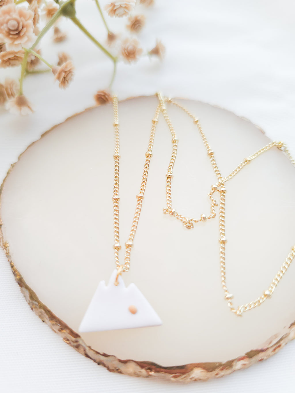 Mustard seed & Mountains necklace