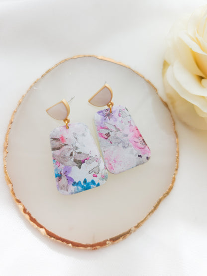 Soft floral dangles