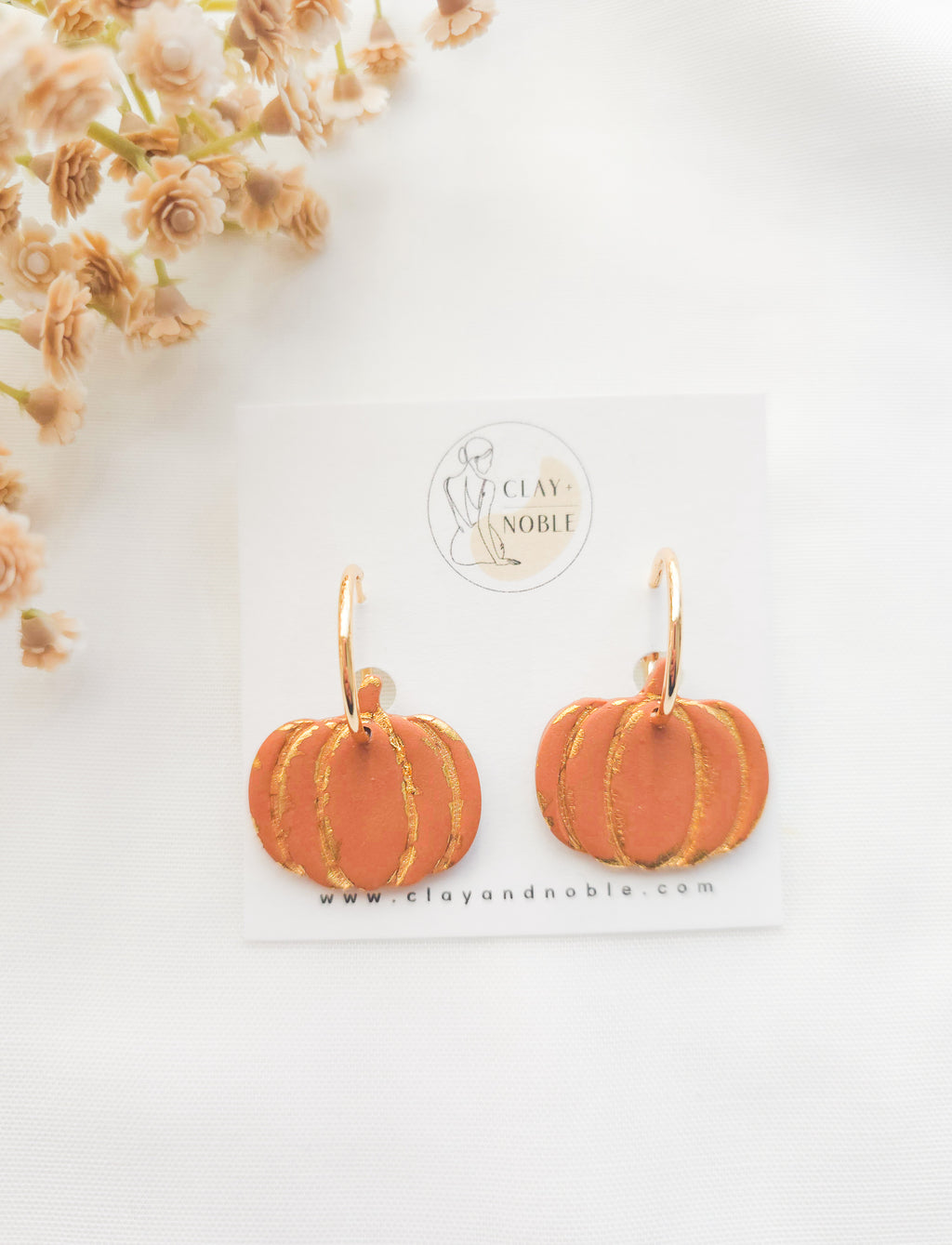 Golden Flaked Pumpkin hoops