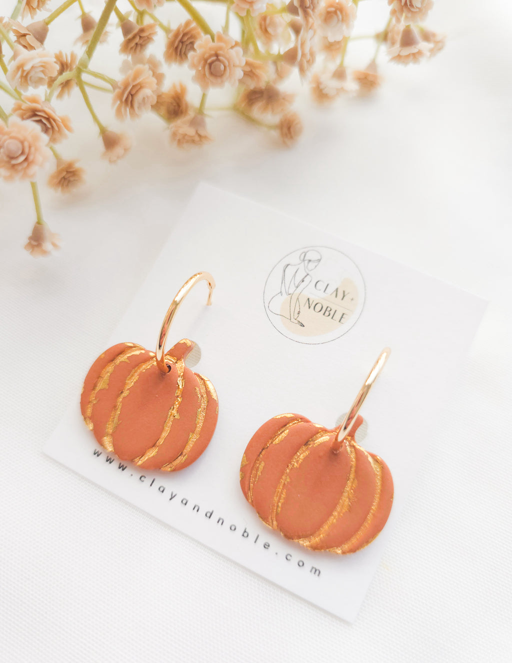 Golden Flaked Pumpkin hoops