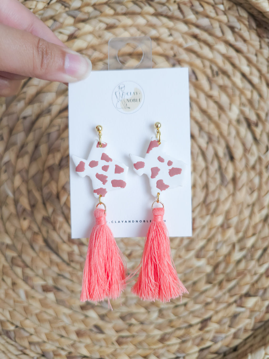 Cowprint Texas w/ fringe