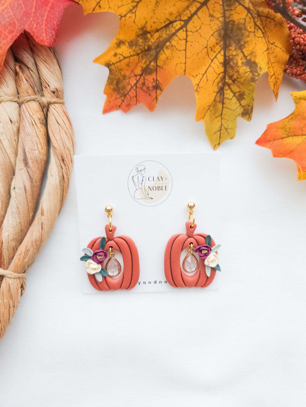 Elegant Pumpkin Harvest Dangles
