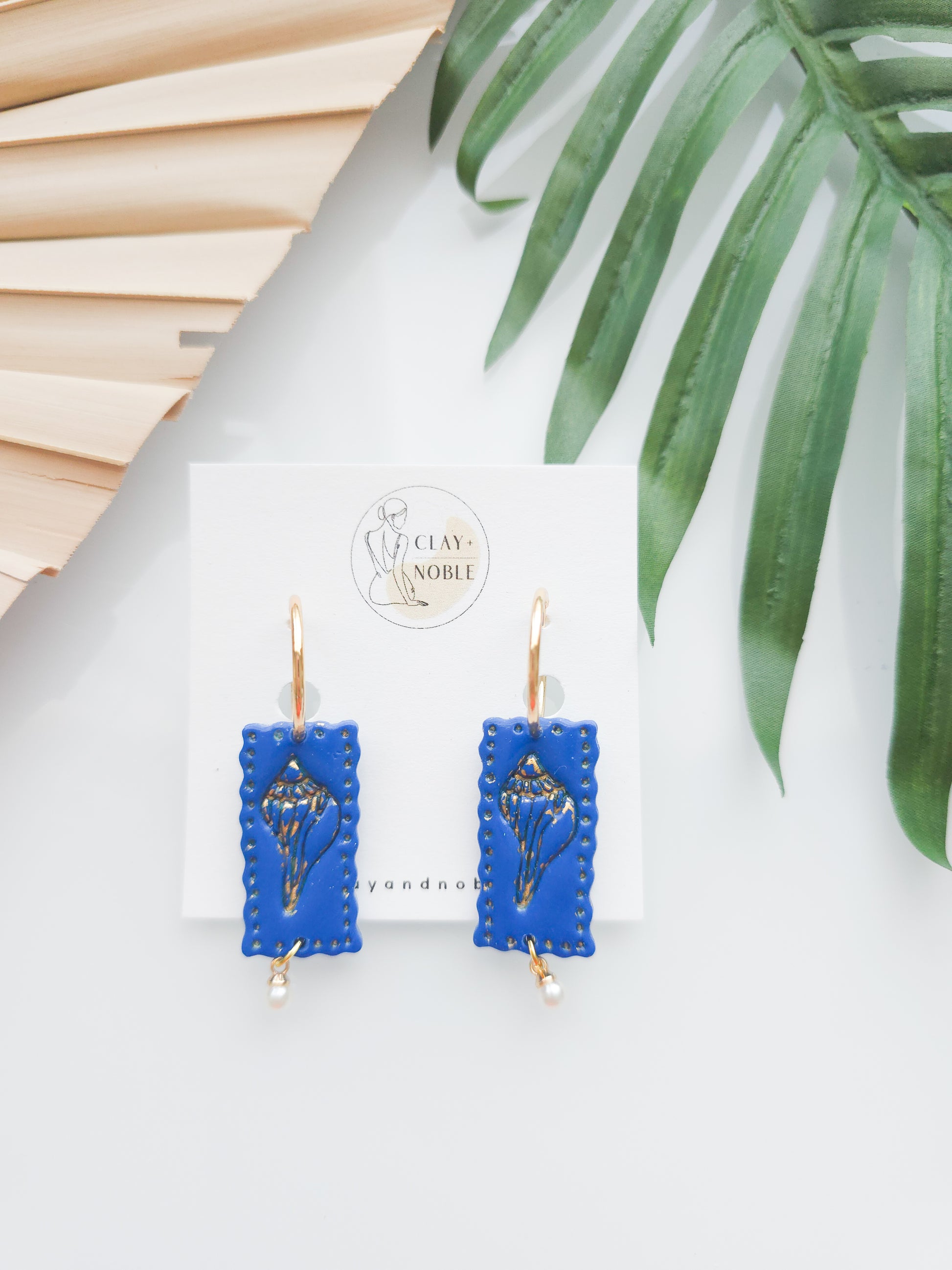 Coastal breeze dangles (in cobalt)