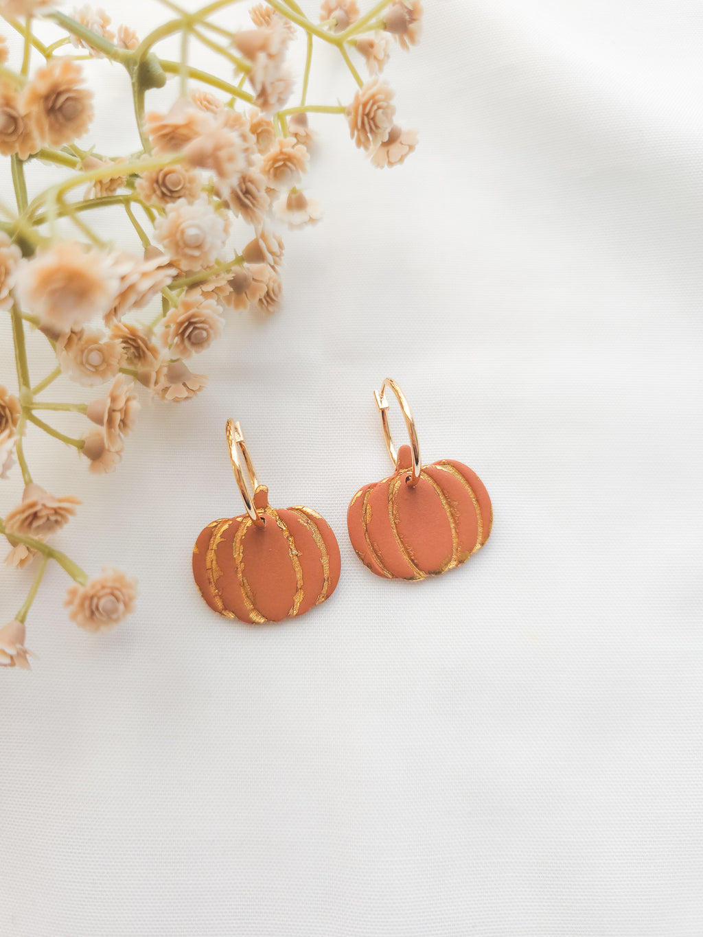 Golden Flaked Pumpkin hoops