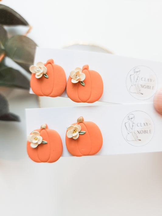 Elegant pumpkin studs