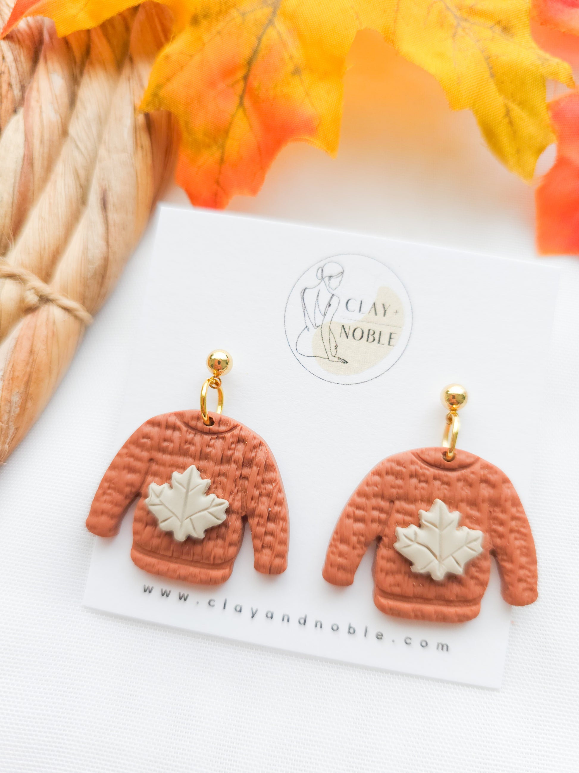 Cozy sweater dangles