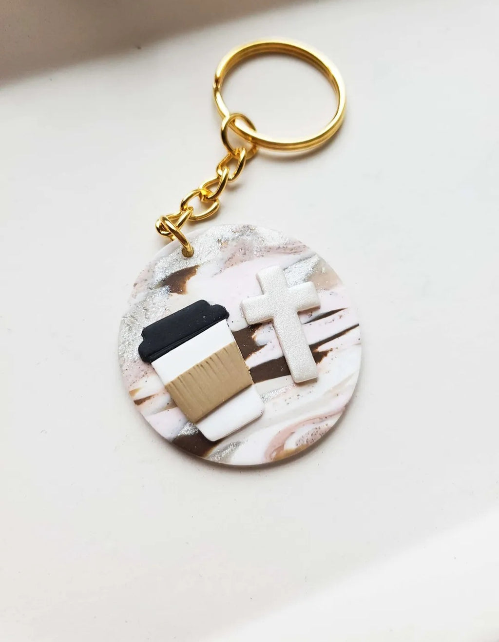 But first, Jesus & Coffee keychain